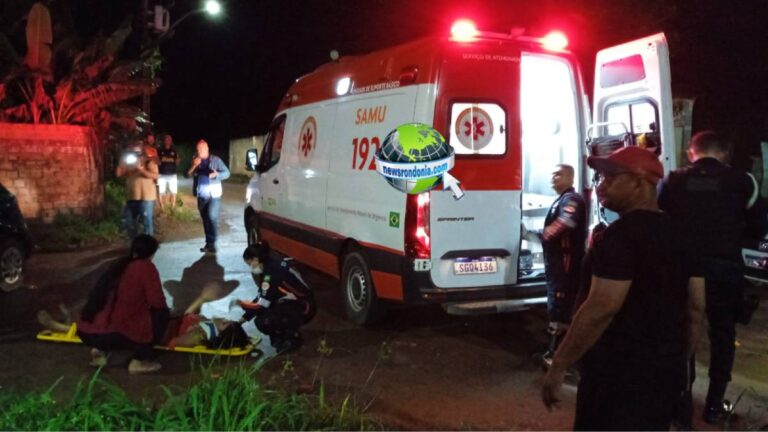 Acidente entre carro e moto deixa duas mulheres feridas na zona leste