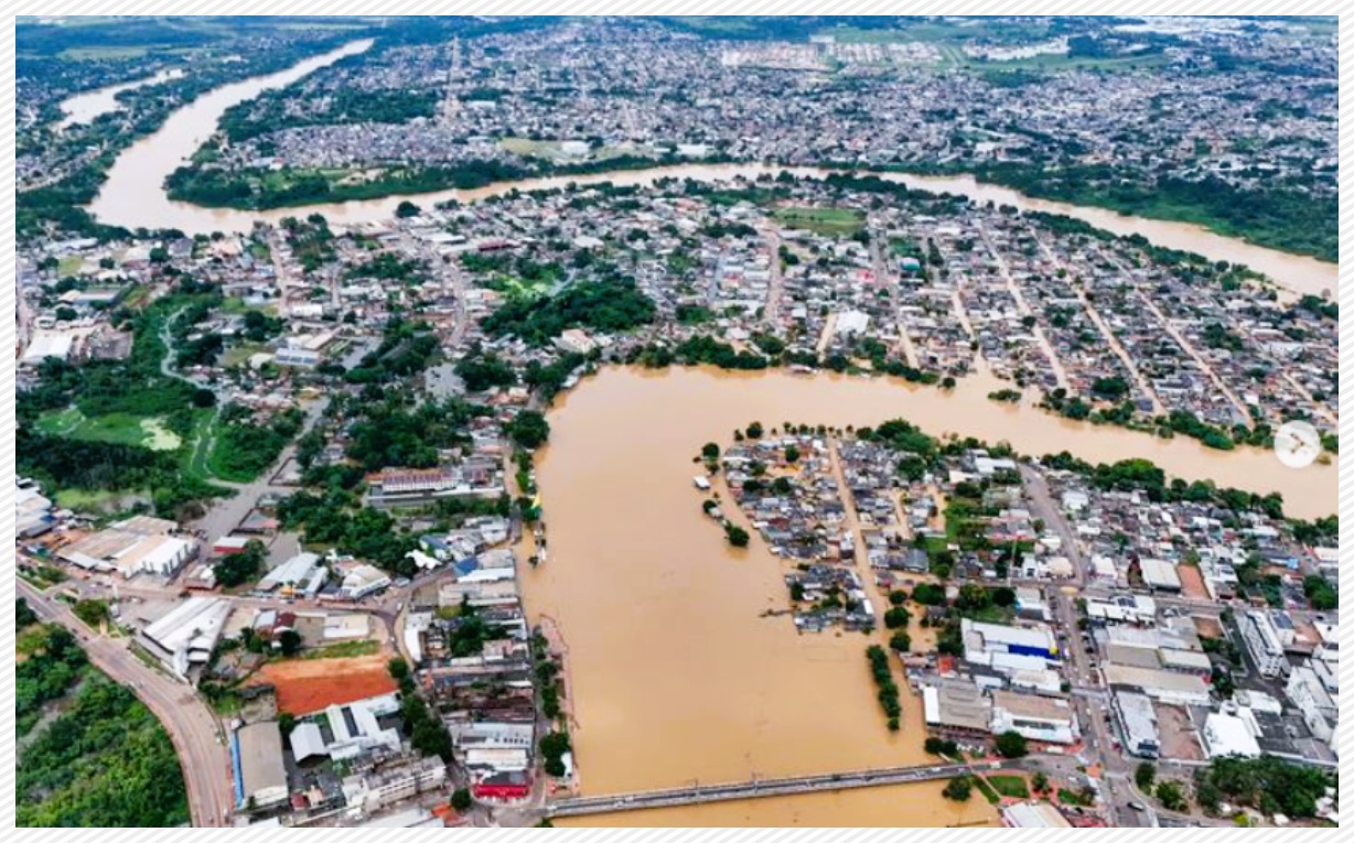 Alvo constante das enchentes, governo acreano fala em mudar Brasileia de localização - News Rondônia