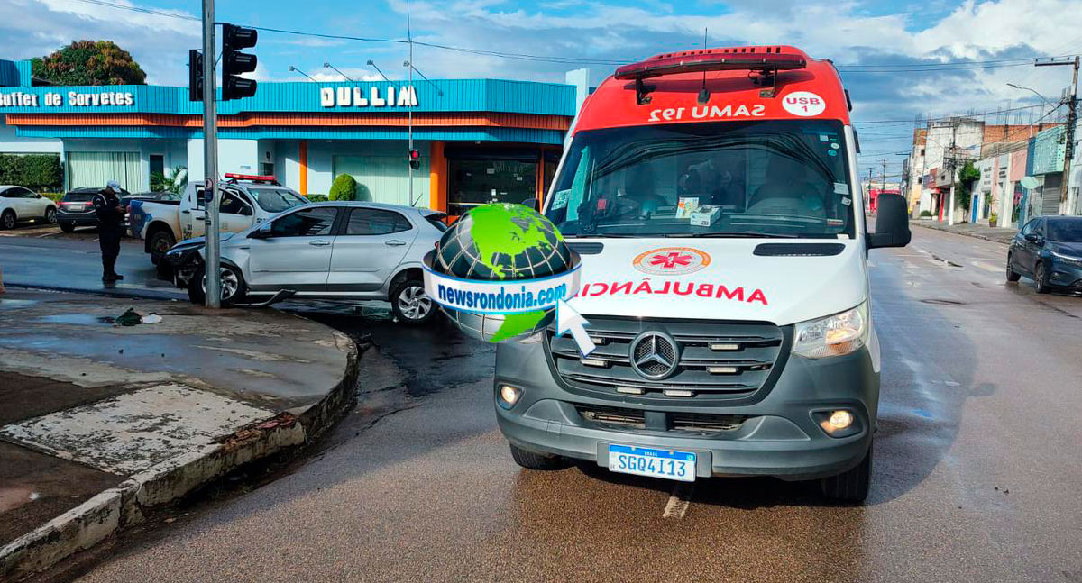 URGENTE: Motociclista é socorrido intubado após batida com carro no centro de Porto Velho - News Rondônia
