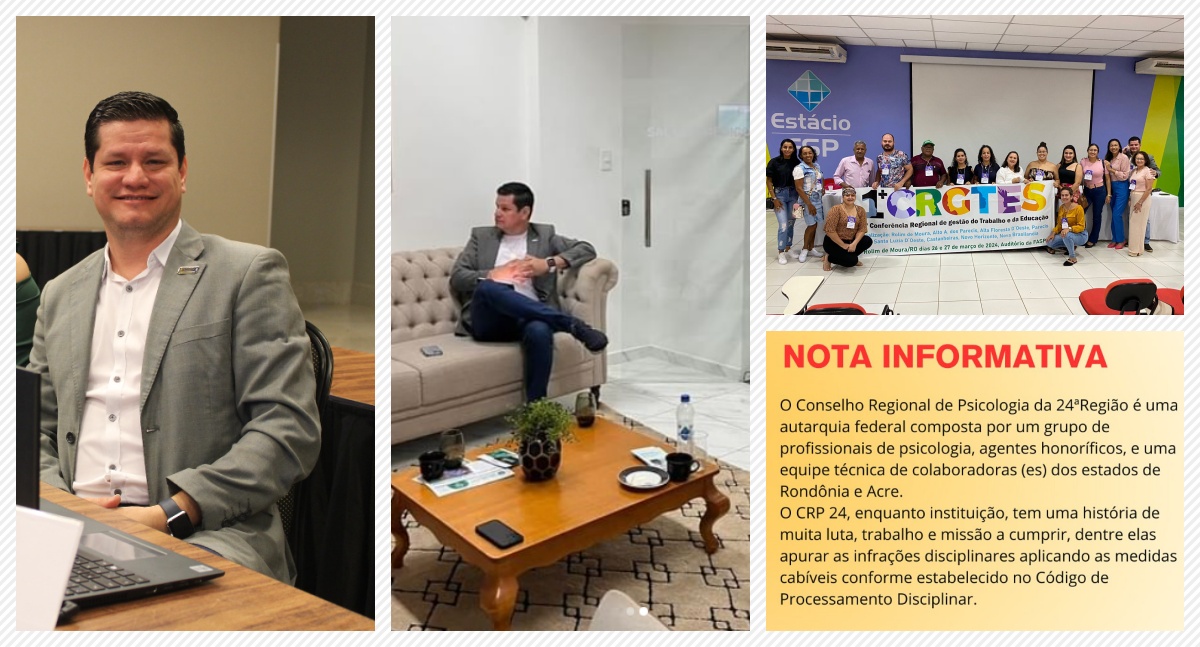 Ex-presidente do CRP 24ª RO/AC afastado por assédio moral, continua exercendo função de conselheiro estadual de saúde - News Rondônia