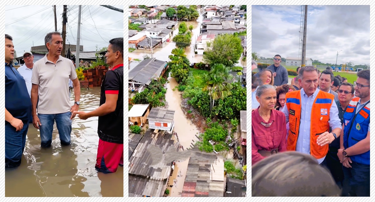 No Acre, Marina Silva e Waldez Góes percorrem regiões atingidas pela enchente - News Rondônia
