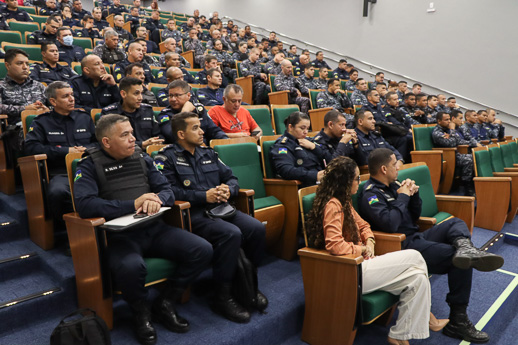 Com atenção voltada à Segurança Pública, integrantes do MPRO buscam estreitar diálogo com policiais militares da capital