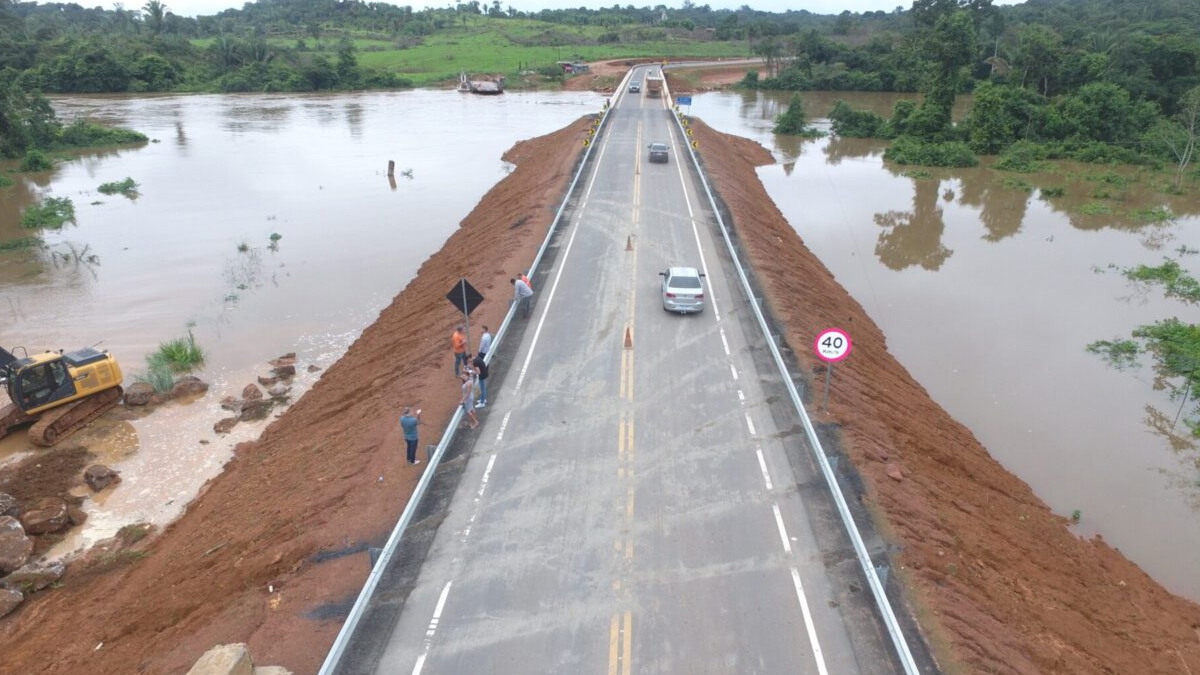 Estrutura da ponte do rio Jamari não foi afetada e trânsito continua liberado na RO-459 - News Rondônia