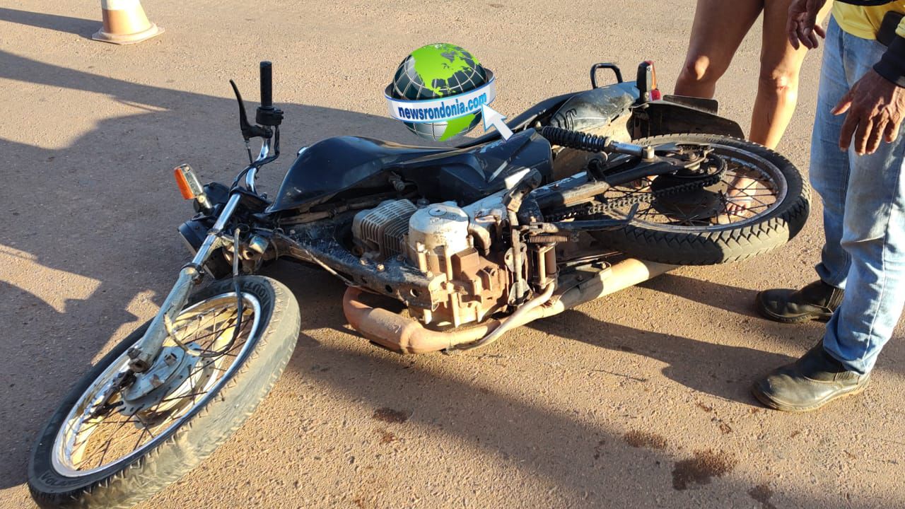 Batida frontal entre motos deixa mototaxista com fratura na zona leste - News Rondônia