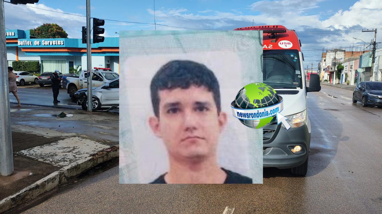 Motociclista socorrido intubado morre no hospital em Porto Velho