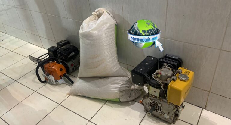 BOPE prende dupla com 75 sacas de soja furtadas e motores de embarcação na beira do rio em Porto Velho