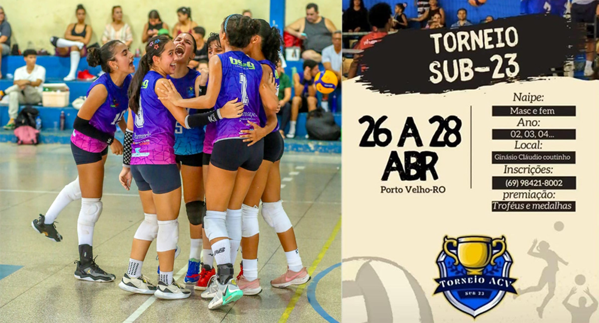 Torneio Sub-23 de Voleibol agita Porto Velho a partir desta sexta-feira (26)