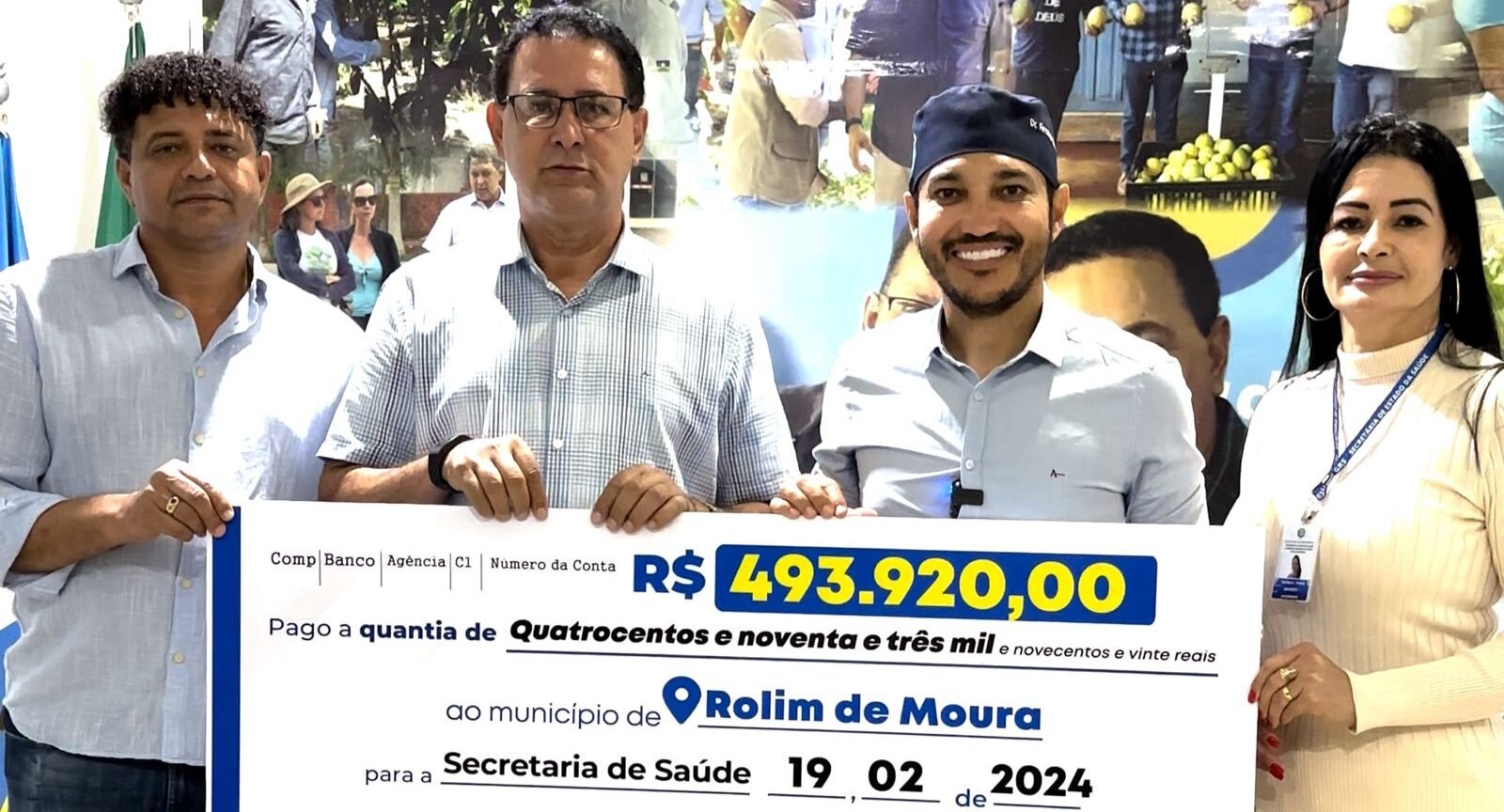 Fernando Máximo destina quase 500 mil para a saúde de Rolim de Moura