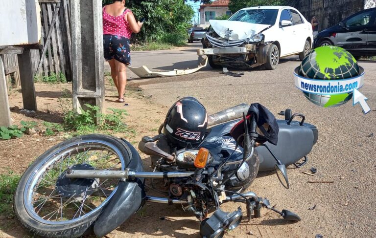 Motociclista tem pé amputado em acidente com carro na zona sul