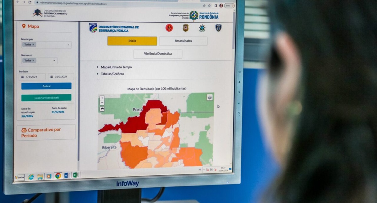 Portal dá acesso simplificado aos índices de segurança pública de Rondônia