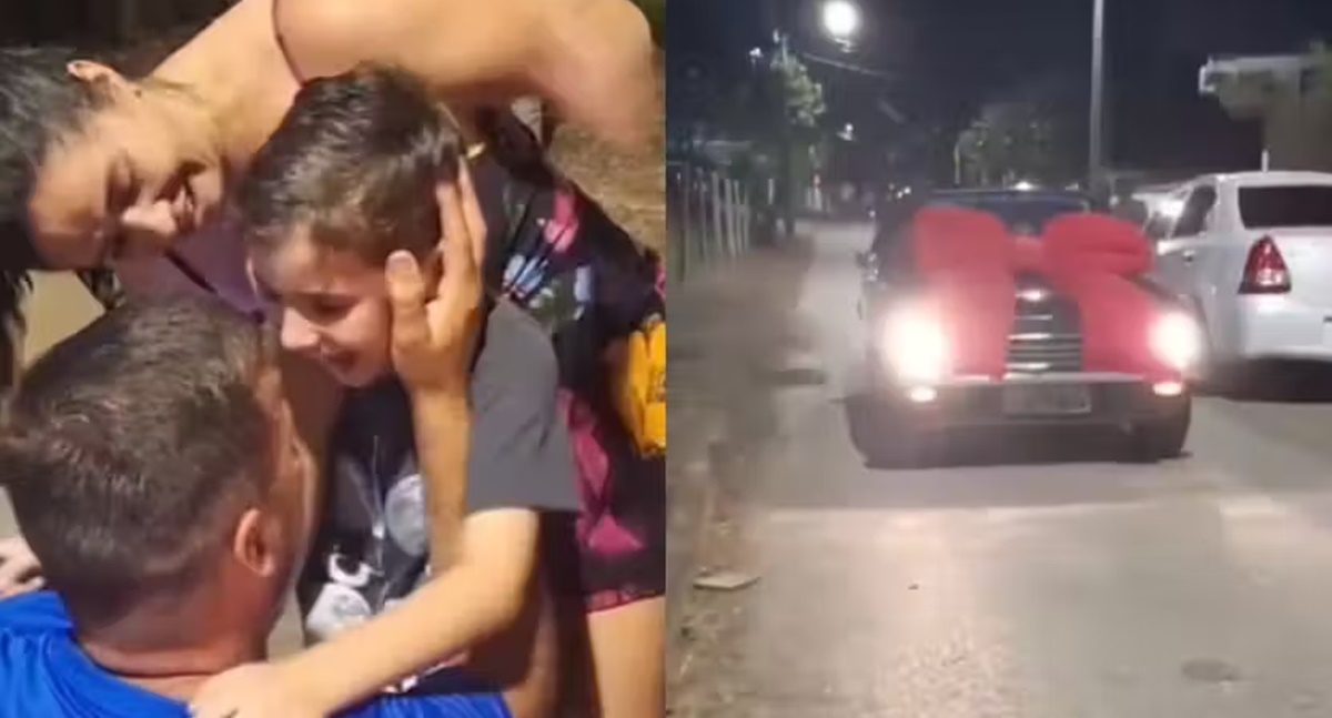 Garoto de 9 anos que guardava dinheiro no cofrinho ganha Chevette dos sonhos