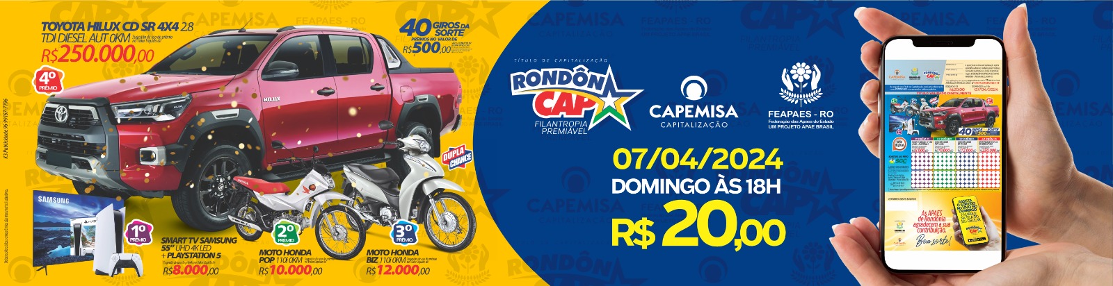 Rondôncap do último dia de março sorteou mais de 90 mil reais em prêmios - News Rondônia
