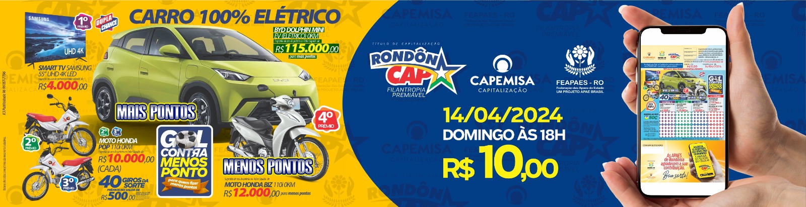 Rondôncap sorteou 300 mil reais em prêmios no domingo, dia 7 de abril - News Rondônia