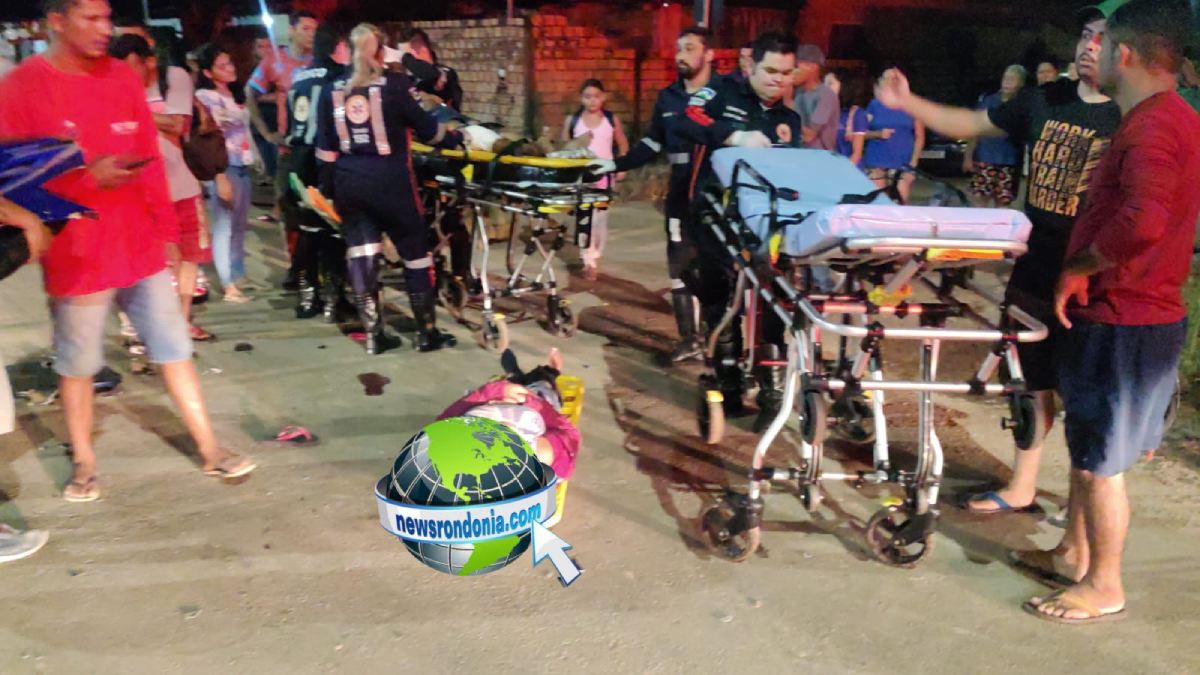 Tia e sobrinha ficaram em estado grave em um acidente entre carro e moto na zona leste - News Rondônia