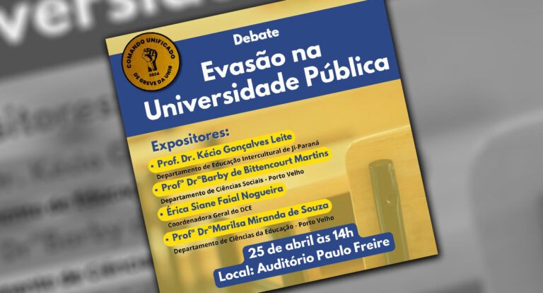 Em agenda conjunta, Adunir, Sintunir e DCE debatem a evasão na universidade pública - News Rondônia