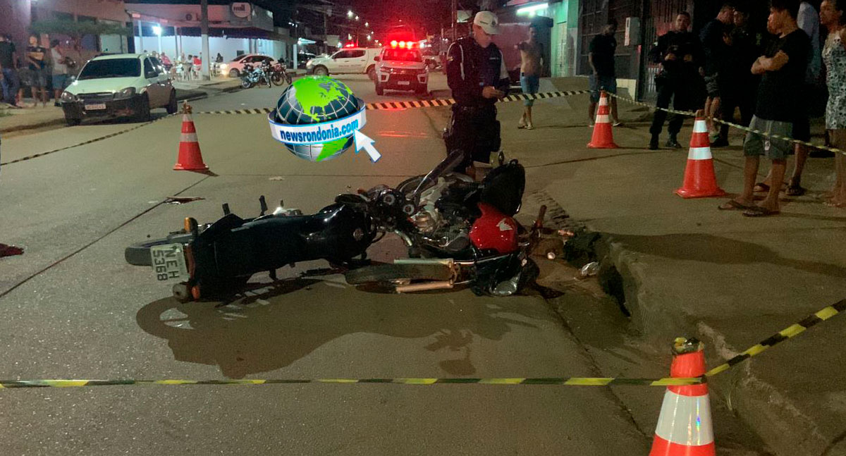 Motos batem de frente em rua da zona sul de Porto Velho - News Rondônia