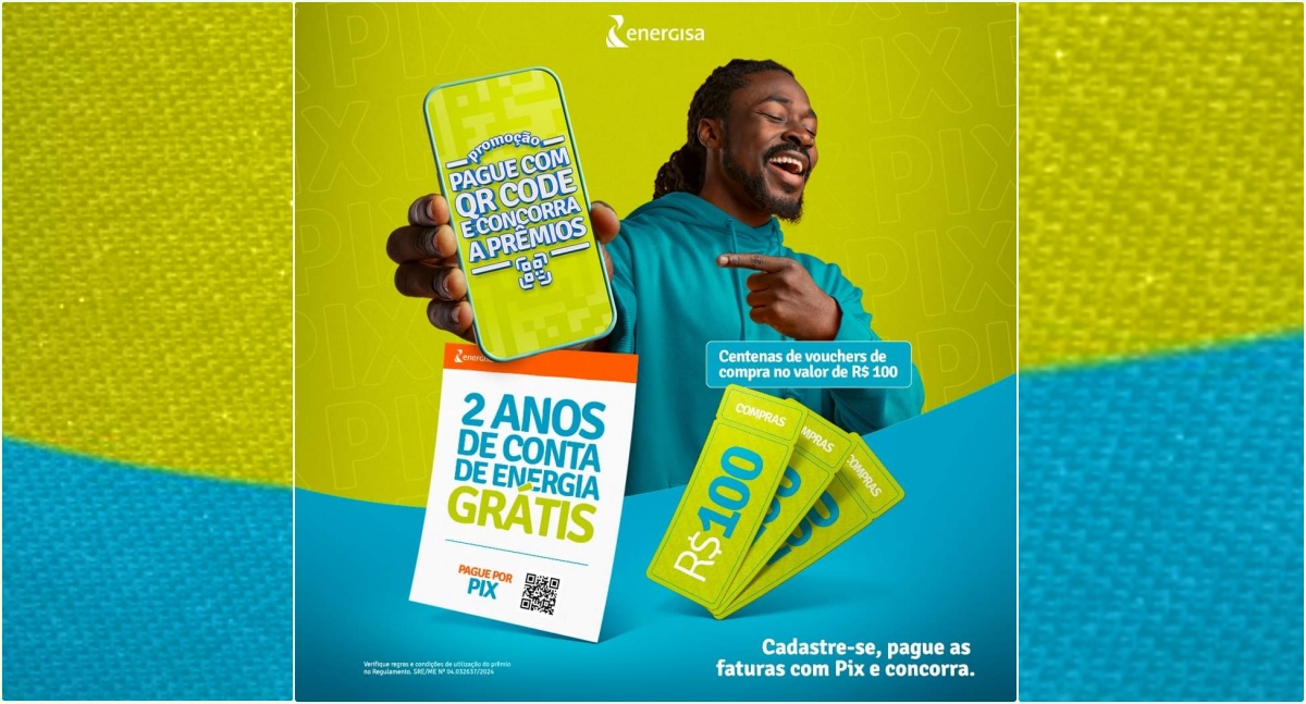 Energisa promove promoção “Pague com QR Code e Concorra a Prêmios”