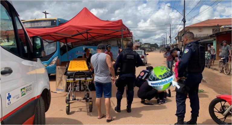 URGENTE: Motociclista atropela idosa após ser fechada por outro veículo na zona leste