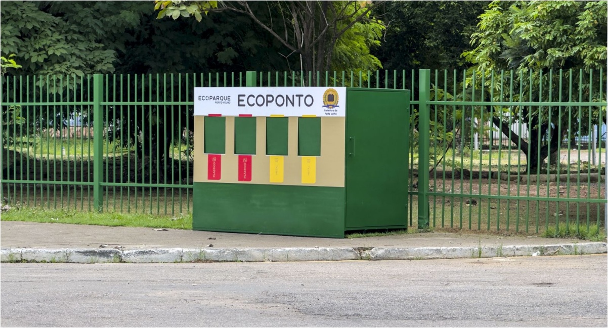 Porto Velho tem dez ecopontos que facilitam o descarte correto do lixo