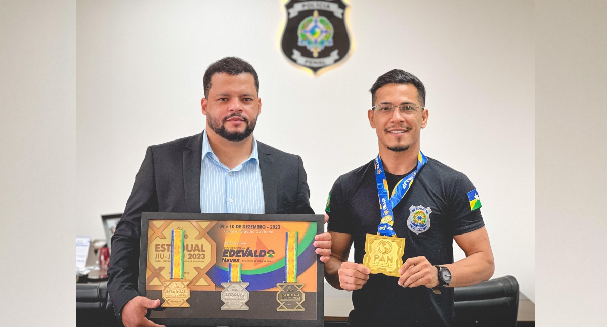 JIU-JÍTSU – Deputado Edevaldo Neves recebe reconhecimento do número 1 do mundo no peso Galo Master, Ângelo Rafael