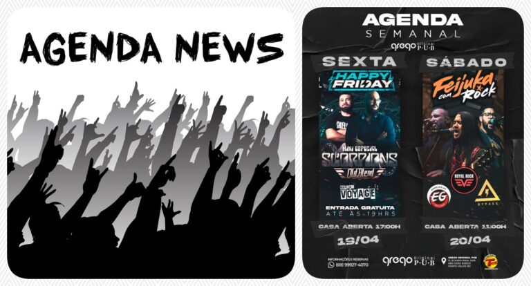 Agenda News: Grego Original Pub apresenta Happy Friday e Feijuka com Rock - News Rondônia