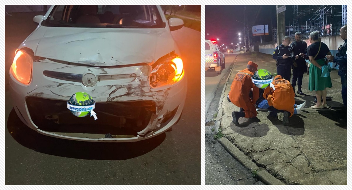URGENTE: Palio avança preferencial e causa grave acidente com motoboy no centro de Porto Velho - News Rondônia