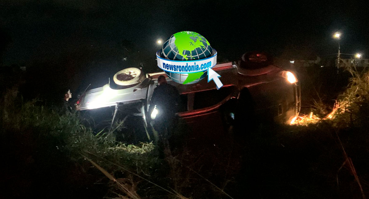 ATUALIZAÇÃO: Dupla capota caminhonete roubada durante perseguição no Orgulho do Madeira - News Rondônia