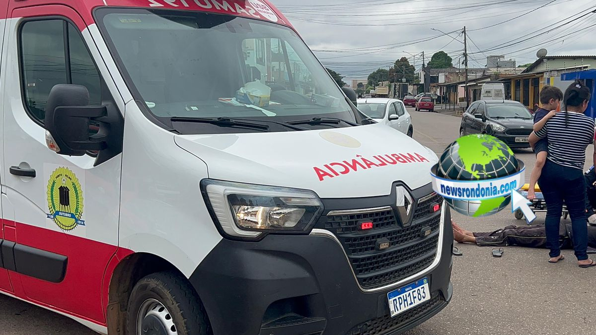 Celta invade cruzamento e causa grave acidente com motociclista - News Rondônia