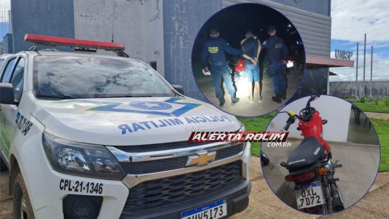 Polícia Militar prende suspeito de furtar moto em Nova Brasilândia 
