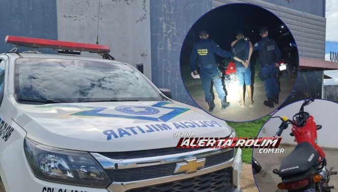 Polícia Militar prende suspeito de furtar moto em Nova Brasilândia 