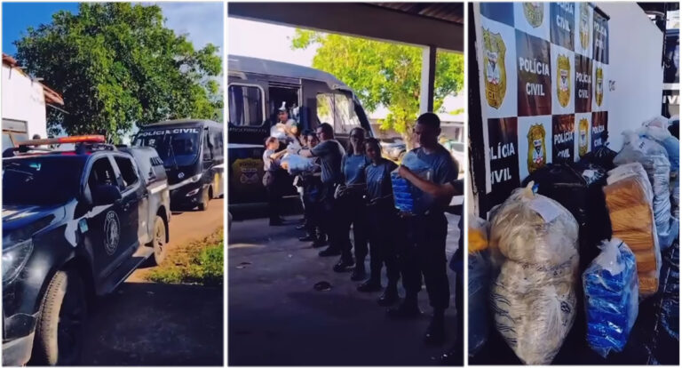 Polícia Civil realiza incineração de mais de meia tonelada de entorpecentes