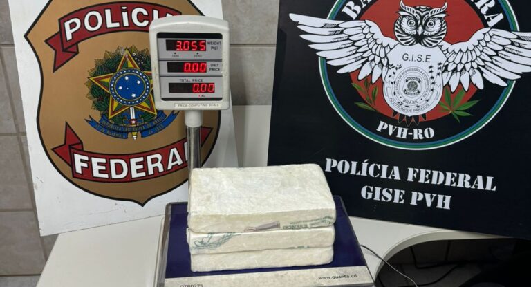 PF RO realiza prisão em aeroporto da capital