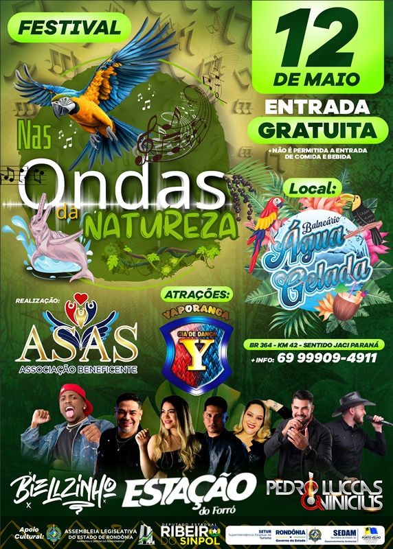 1ª Edição do Festival “Nas Ondas da Natureza” - News Rondônia 1ª Edição do Festival “Nas Ondas da Natureza”