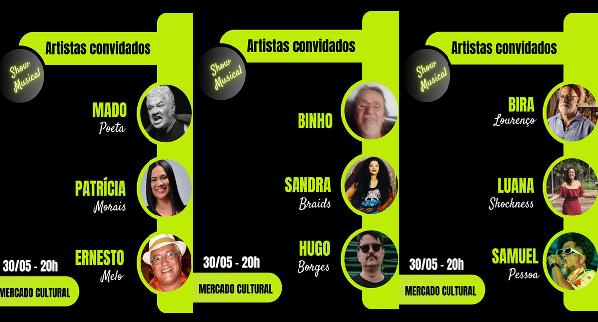 AGENDA - Hoje tem Bianca Fialho no Mercado Cultural