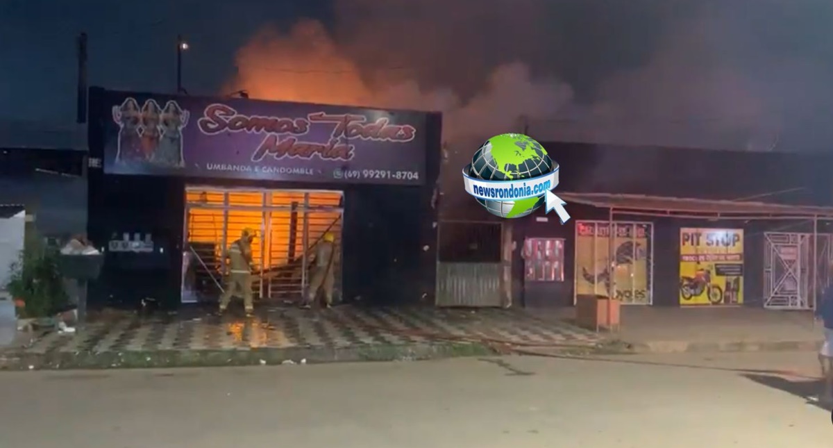 Loja de artigos de umbanda é destruída por incêndio na zona leste