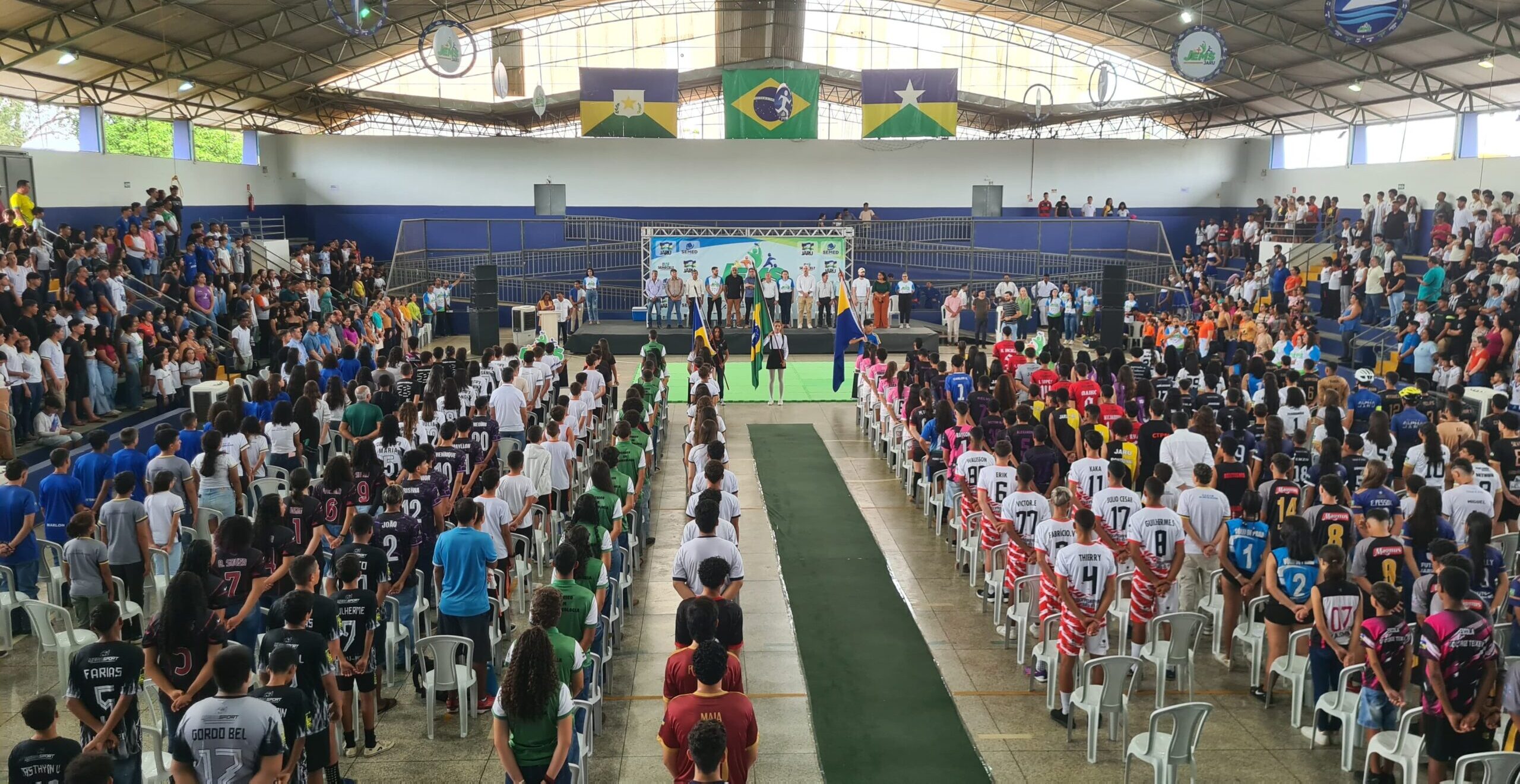 Cerimônia marca início dos Jogos Escolares Municipais em Jaru