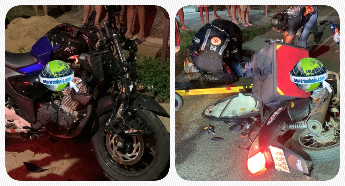 Batida frontal entre motos deixa dois feridos graves na zona sul de Porto Velho - News Rondônia