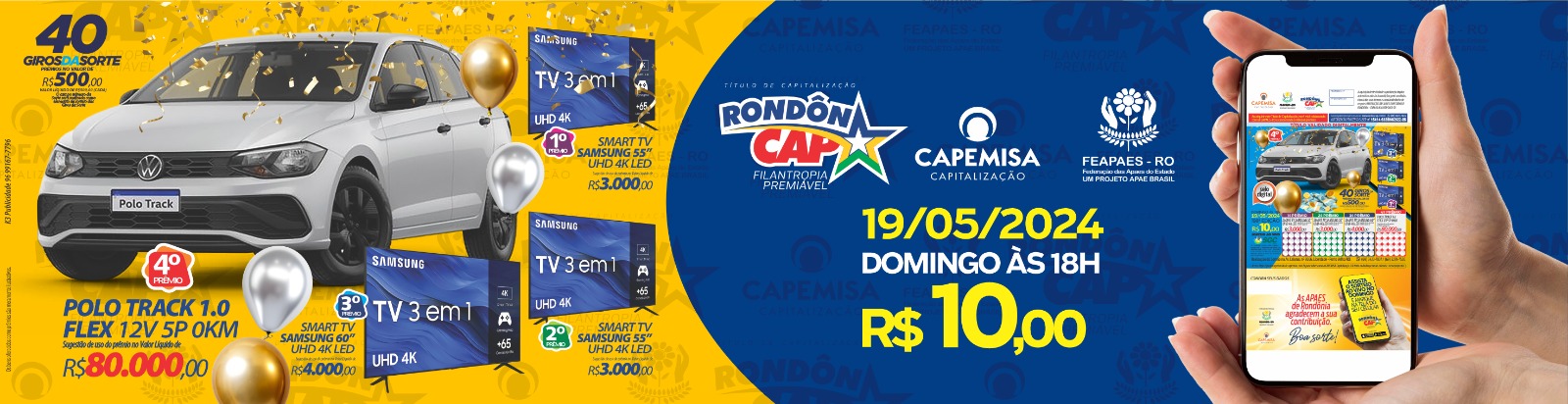 RondônCap: Edição do Dia das Mães sorteou 500 mil reais em prêmios - News Rondônia