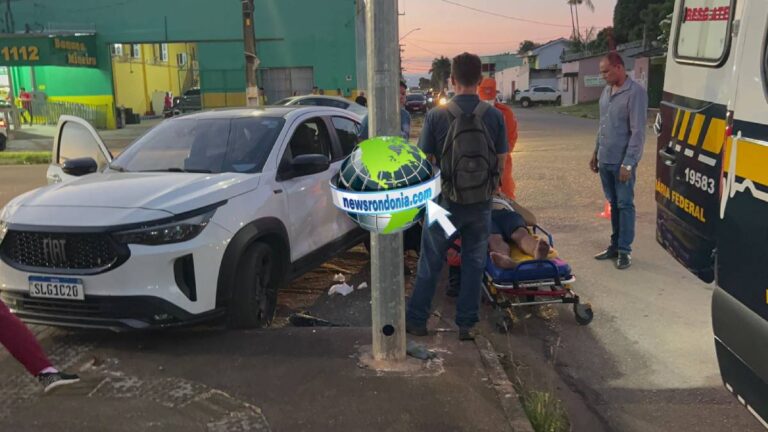 URGENTE: Motorista passa mal no volante e causa acidente com ciclista na zona leste - News Rondônia