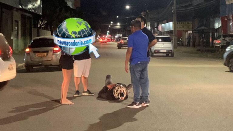 ATUALIZADA: Acidente entre carro e moto deixa homem ferido na Amazonas - News Rondônia