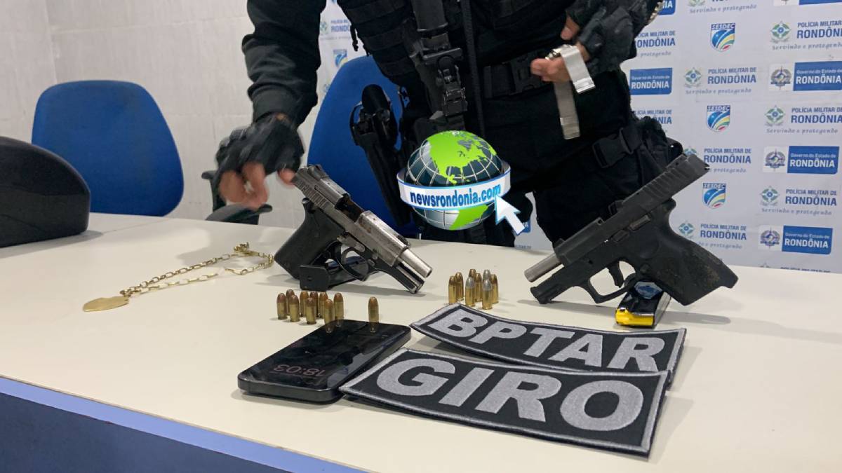 Empresário e amigo são presos com duas pistolas na zona sul - News Rondônia