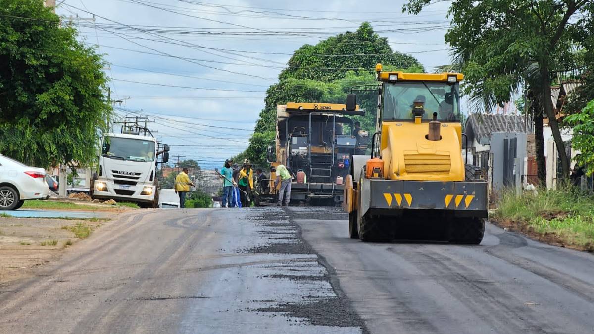 Mais de 60 bairros já receberam os serviços de pavimentação e recapeamento através da Prefeitura de Porto Velho