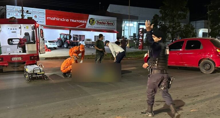 Choque entre motociclista e Celta deixa um ferido na BR-364