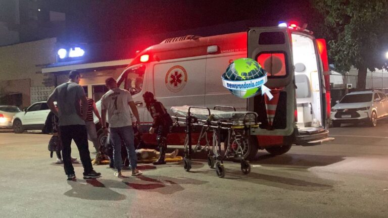 URGENTE: Motociclista sofre fraturas em acidente causado por Strada no centro
