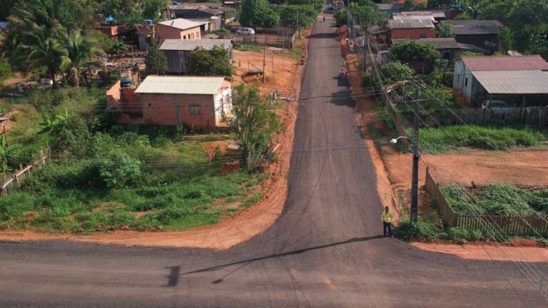 Programa de pavimentação da Prefeitura de Porto Velho também tem atendido os distritos