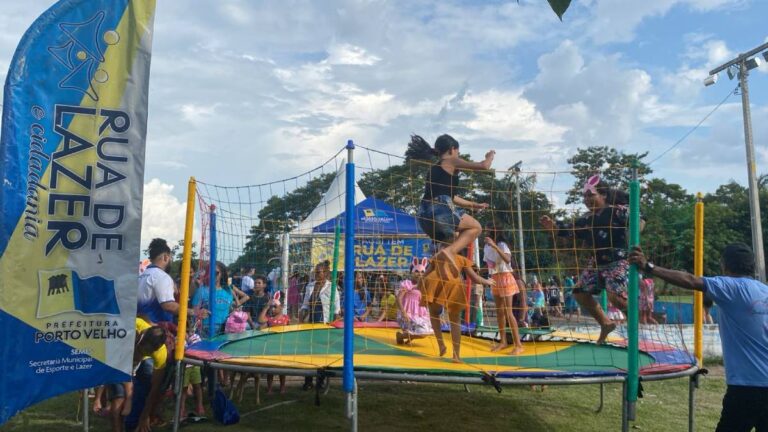 Projeto Rua de Lazer levará brincadeiras e atividades esportivas para bairro e distrito de Porto Velho neste final de semana