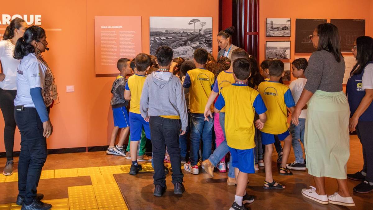 Museu da Estrada de Ferro recebe estudantes do ensino fundamental de Porto Velho
