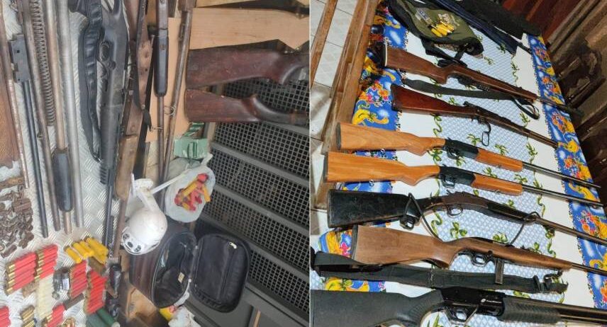 Operação conjunta da Polícia Civil e Militar apreende armas de fogo artesanais que eram fabricadas e vendidas 