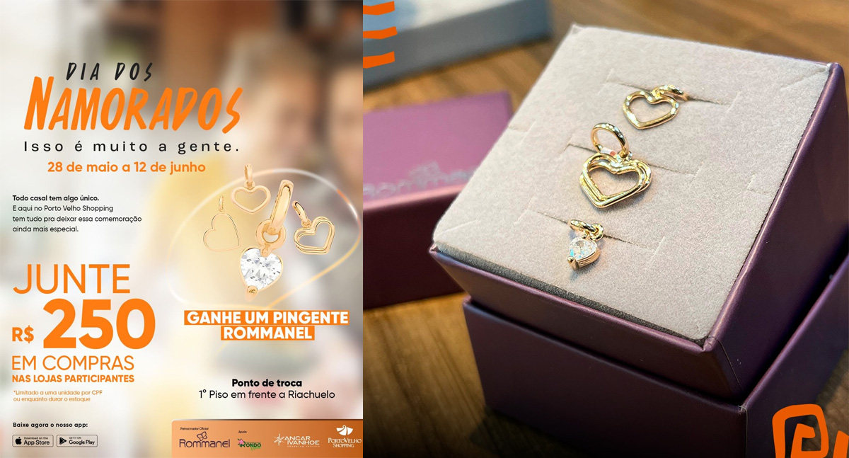 Porto Velho Shopping comemora Dia dos Namorados com promoção especial e presentes exclusivos