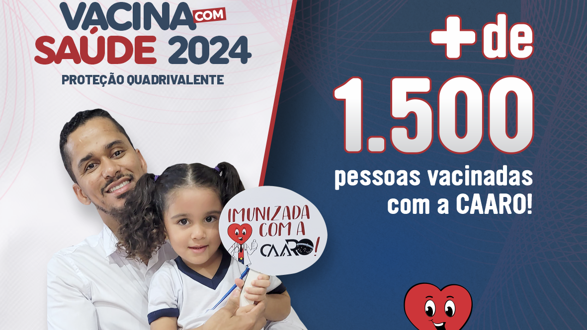 CAARO ultrapassa a marca de 1.500 pessoas vacinadas durante campanha de imunização em Rondônia